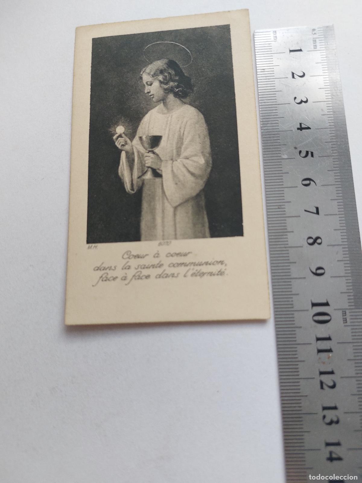 Postales: Estampa de estampa religiosa con imagen de primera comuni&oacute;n