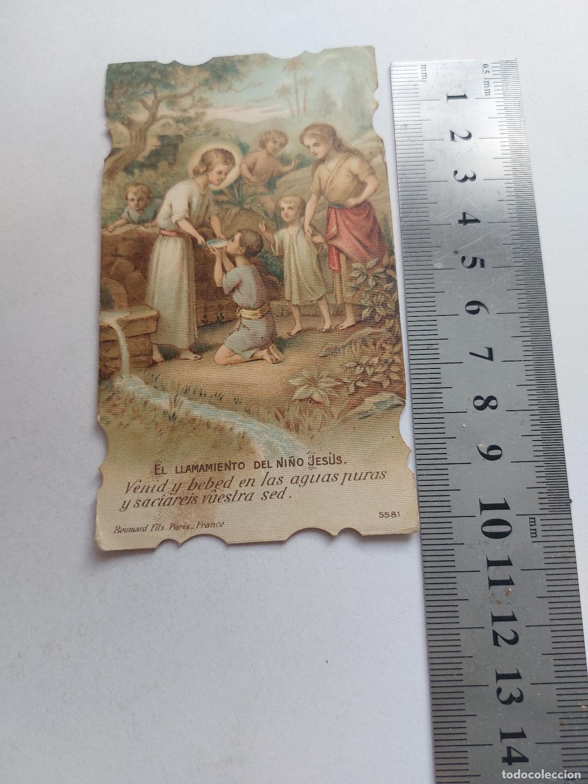 Postales: Estampa religiosa con ilustraci&oacute;n de El llamamiento del Ni&ntilde;o Jes&uacute;s