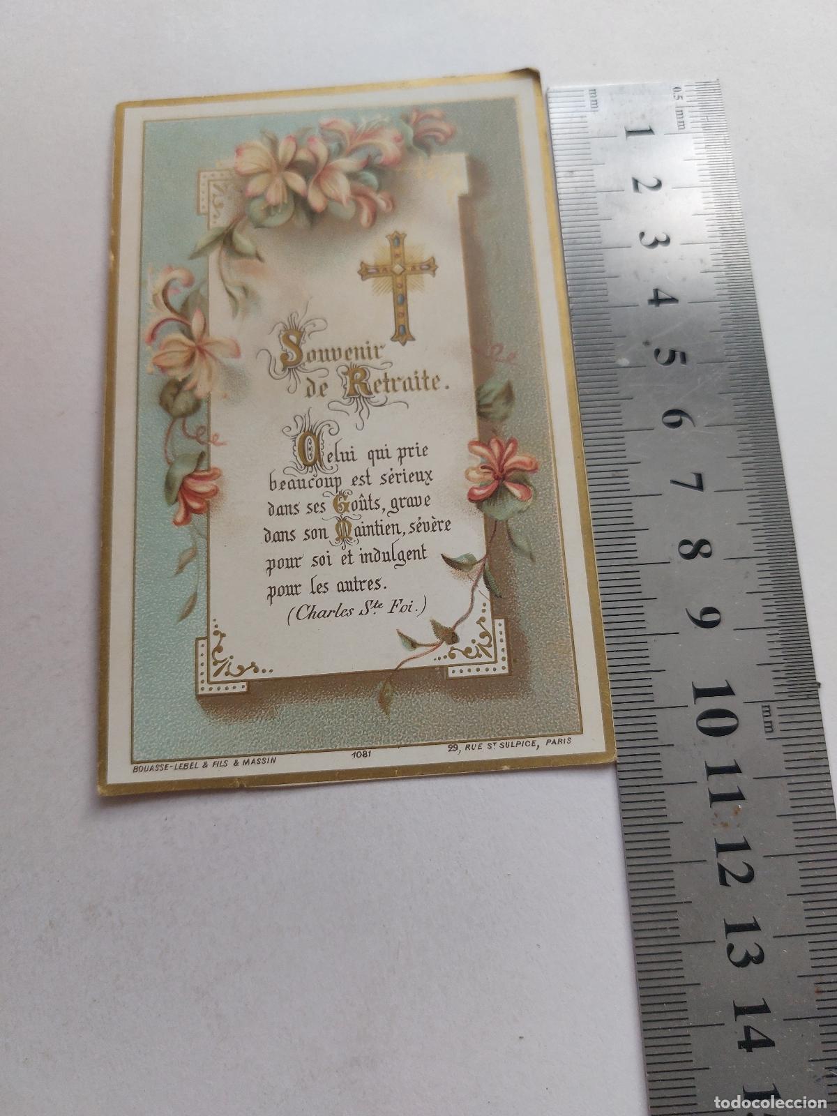 Postales: Estampa Souvenir de Retraite Religiosa Francesa