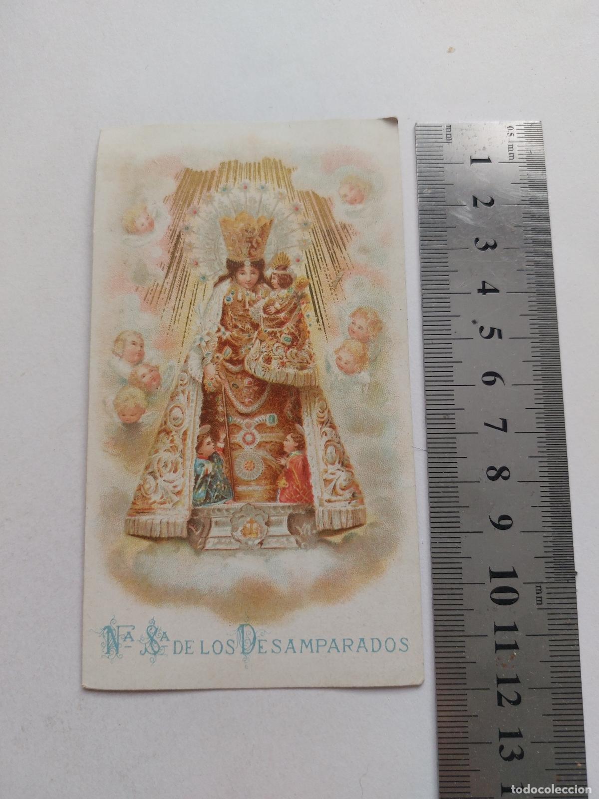Postales: Estampa de Nuestra Se&ntilde;ora de los Desamparados de Valencia