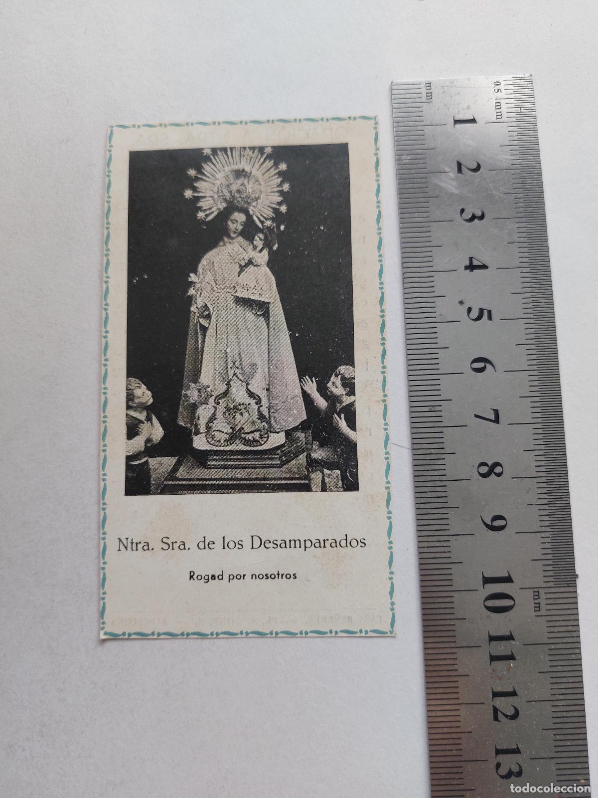 Postales: Estampa de Nuestra Se&ntilde;ora de los Desamparados