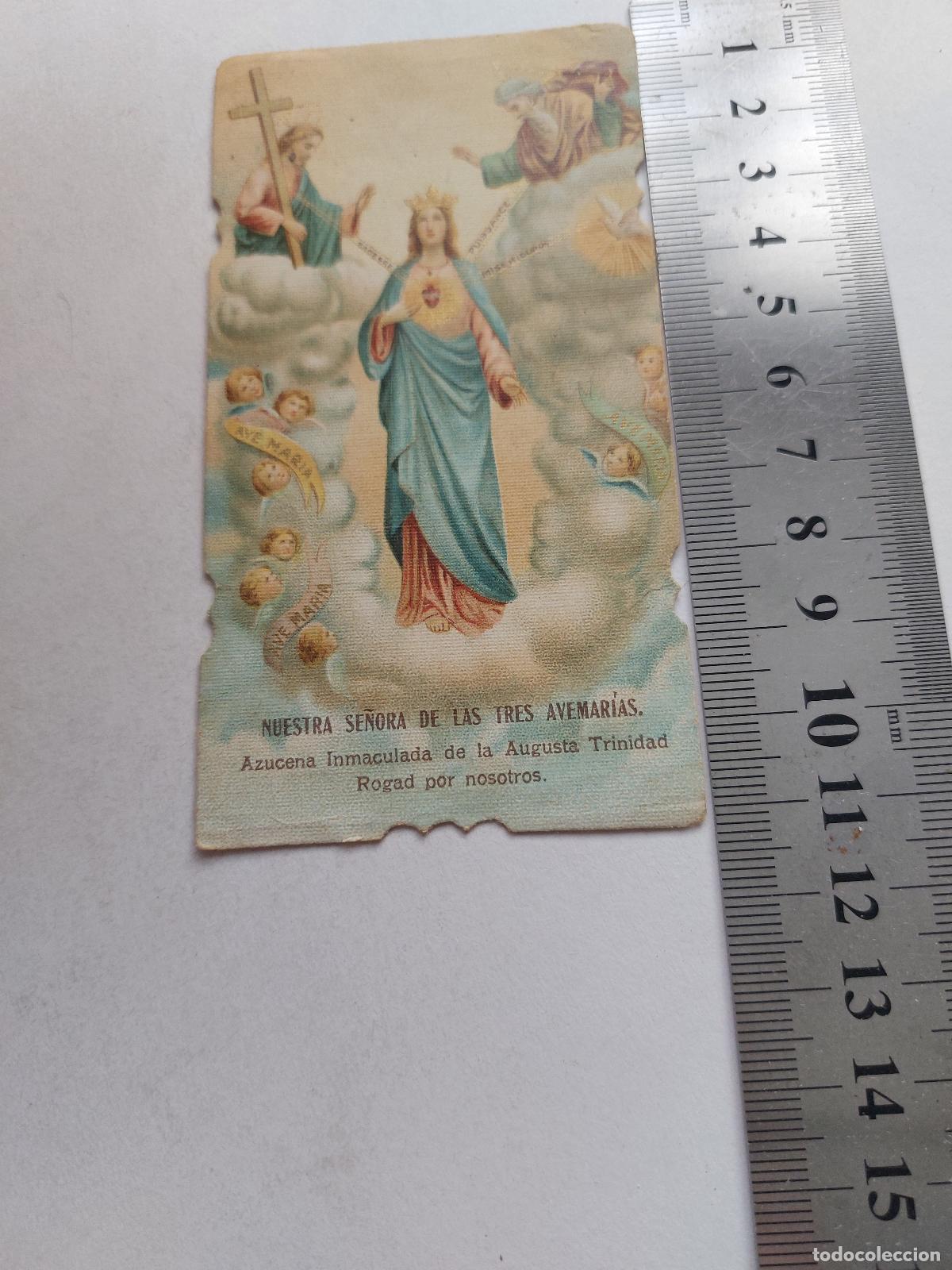 Postales: Estampa de Nuestra Se&ntilde;ora de las Tres Avemar&iacute;as