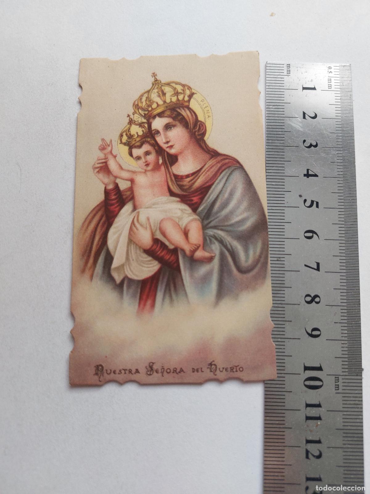 Postales: Estampa con imagen religiosa de Nuestra Se&ntilde;ora del Huerto