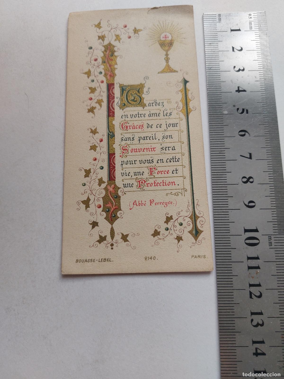 Postales: Estampa con dise&ntilde;o religioso de Bouasse-Lebel