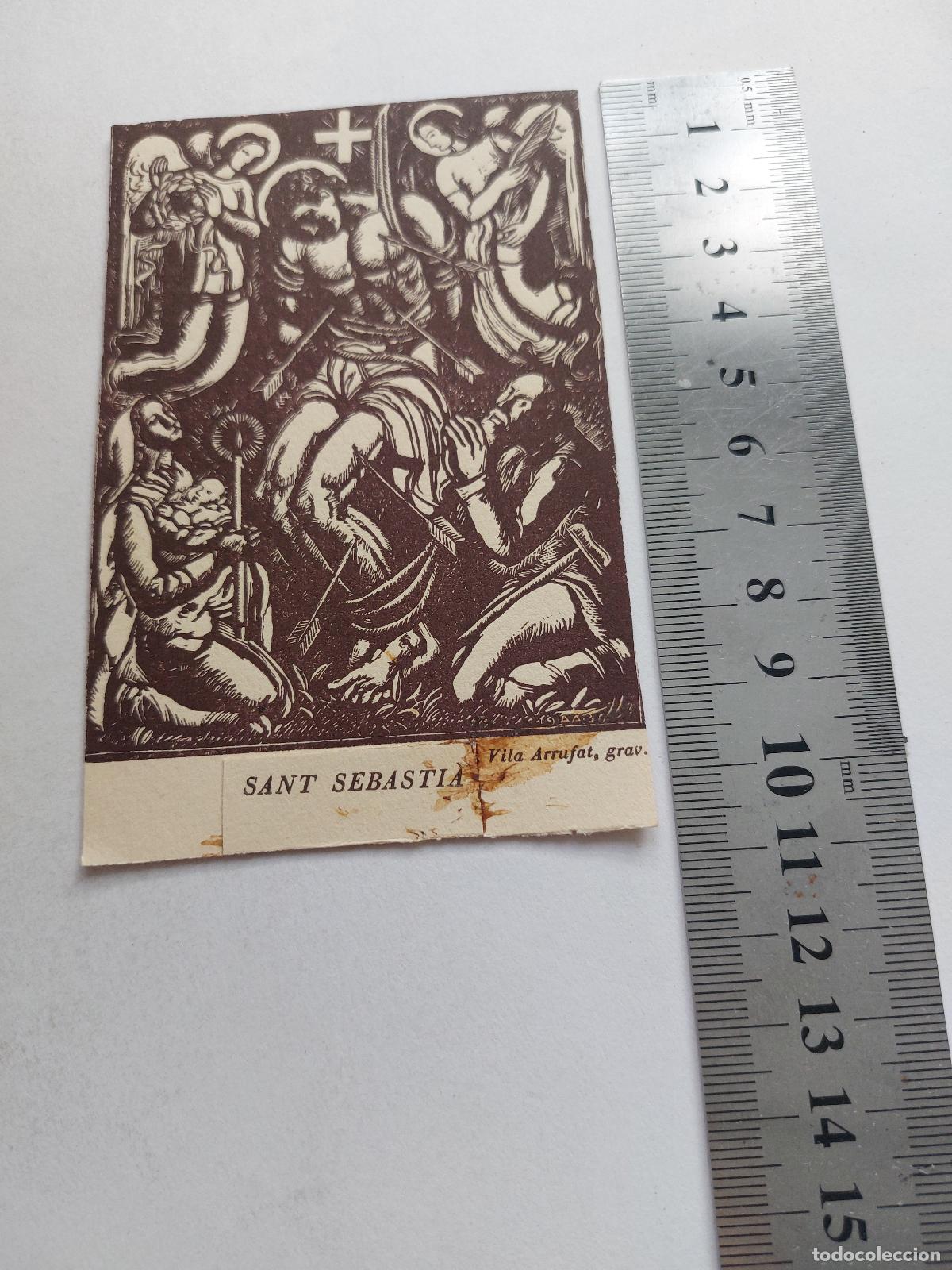 Postales: Estampa de San Sebasti&aacute;n, grabado por Vil&aacute; Arrufat