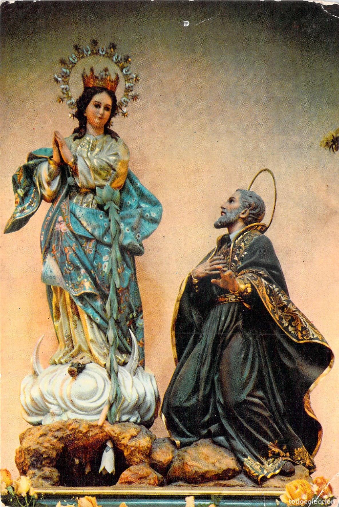 Postales: Postal de la Virgen de los Lirios en Alcoy