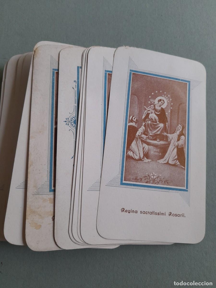 Postales: lote aproximadamente 80 estampas iguales, regina sacratissimi rosarii 7x12cm aprox