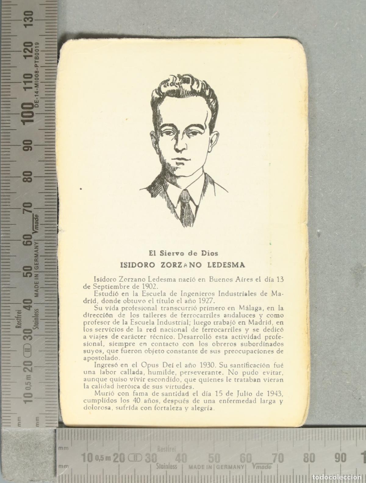 Postales: ESTAMPA. El Siervo de Dios Isidoro Zorzano Ledesma