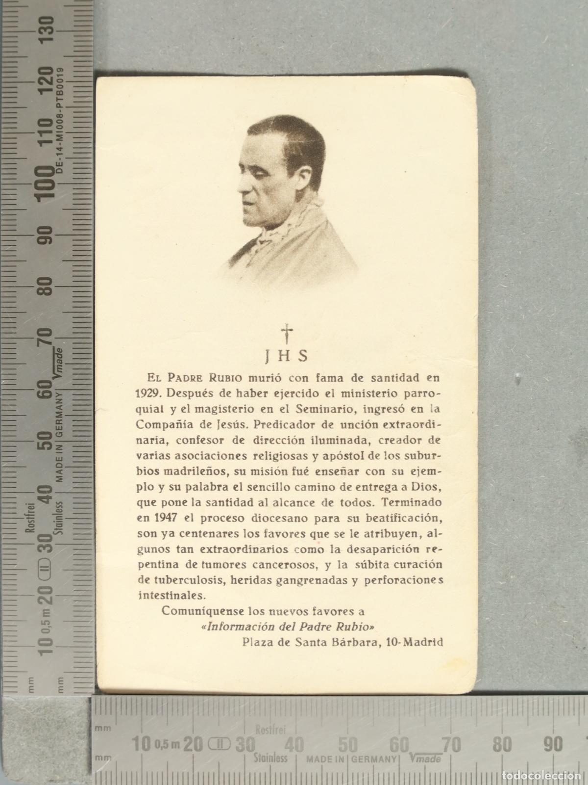 Postales: ESTAMPA. Padre Rubio - Compa&ntilde;&iacute;a de Jes&uacute;s