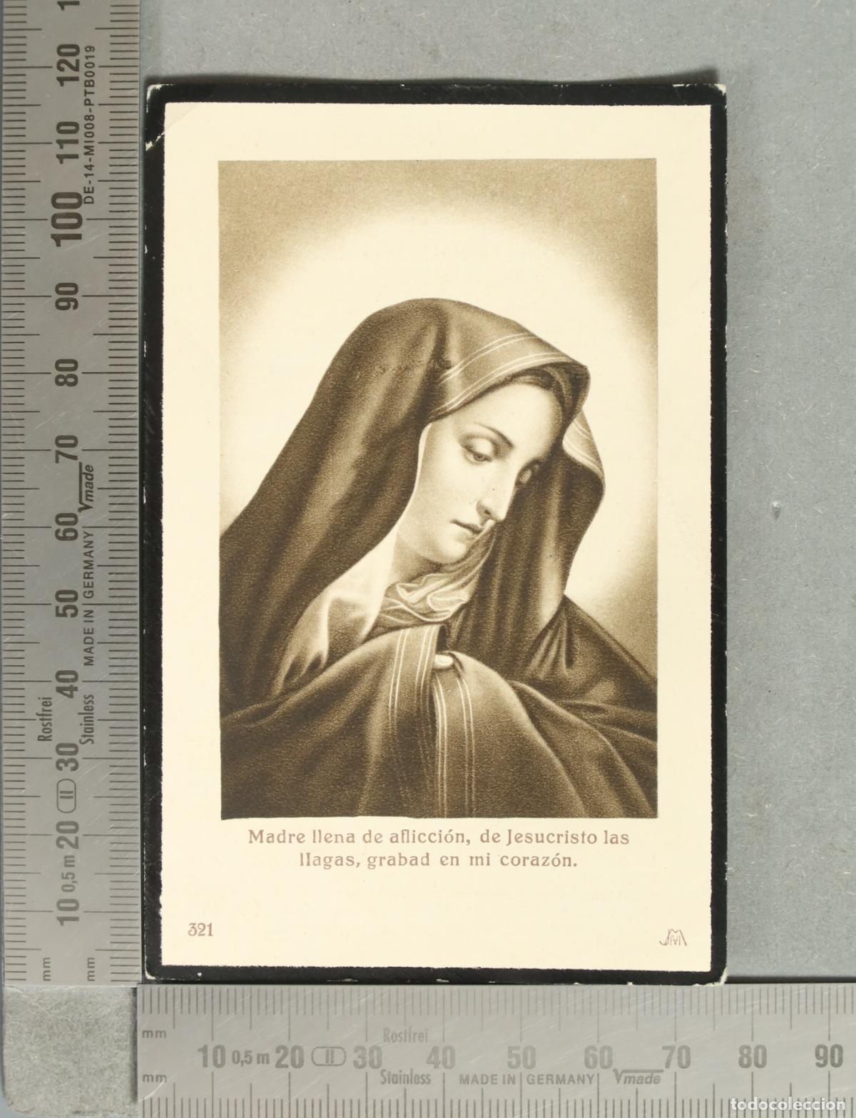 Postales: ESQUELA. PRIORA Y BIENECHORA VOT DE SANTA DOMINGO MALAGA. 8 ABRIL 1936