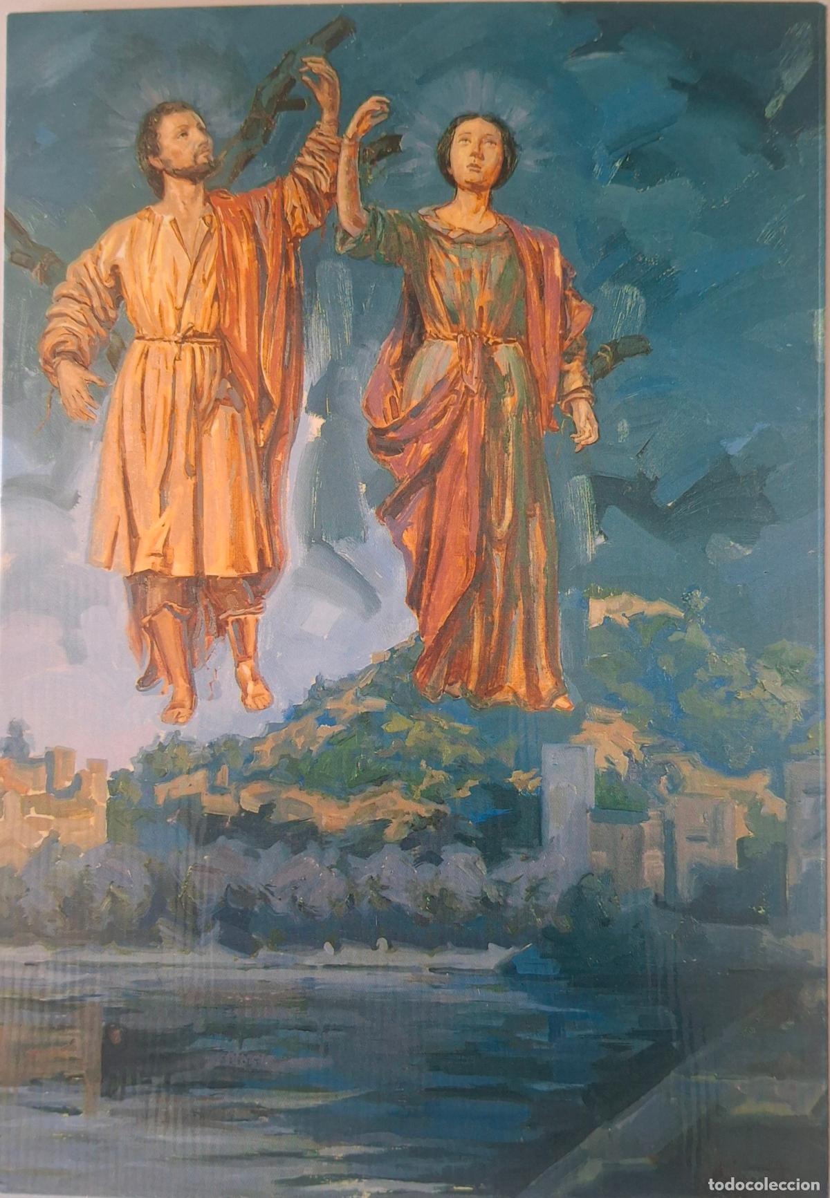 Postales: San Ciriaco y Sta Paula.Patronos de Malaga
