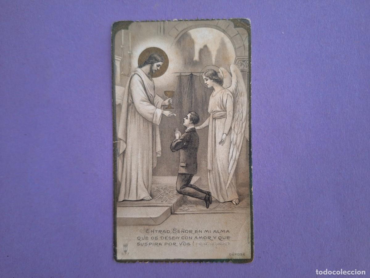 Postales: ESTAMPA POSTAL TROQUELADA RECUERDO COMUNION A&Ntilde;O 1926 E 60