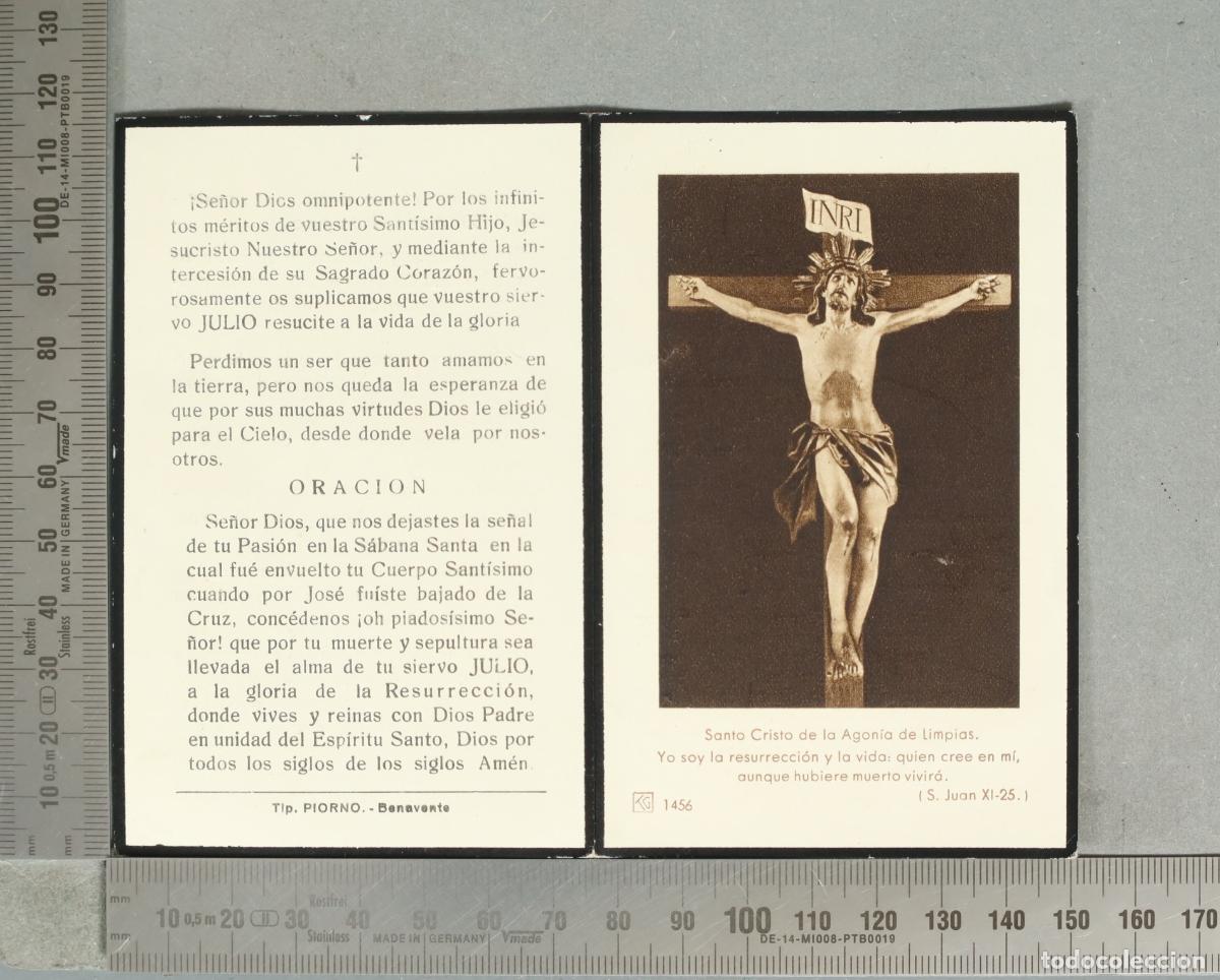 Postales: ESQUELA. Santo Cristo de la Agon&iacute;a de Limpias - Recordatorio Julio - JULIO RODRIGUEZ GUERRA EX