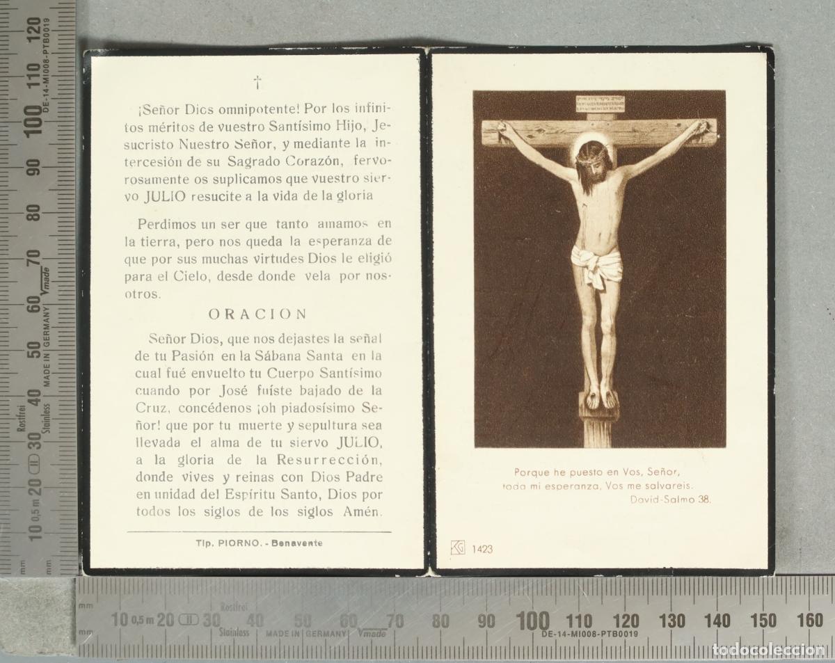 Postales: ESQUELA. Recordatorio funerario - Oraci&oacute;n Julio - JULIO RODRIGUEZ GUERRA EX DIPUTADO A CORTES MADRID