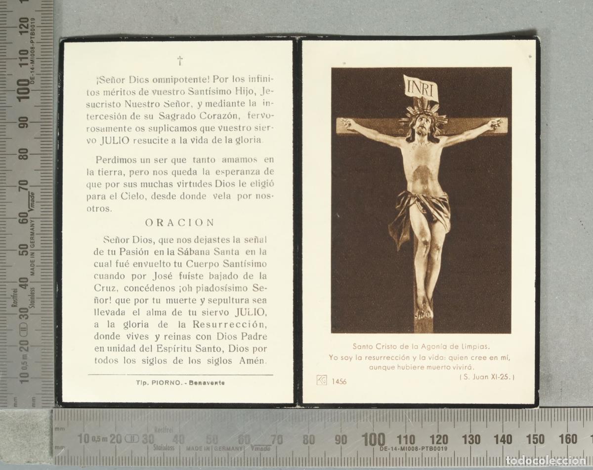 Postales: ESQUELA. Santo Cristo de la Agon&iacute;a de Limpias - JULIO RODRIGUEZ GUERRA. EX DIPUTADO A CORTES MADRID