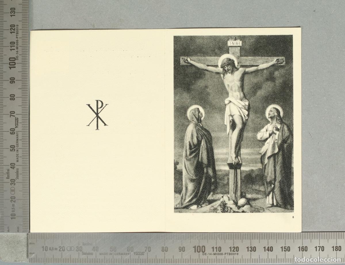 Postales: ESQUELA. Crucifixi&oacute;n de Jesucristo - PONTEVEDRA 1965