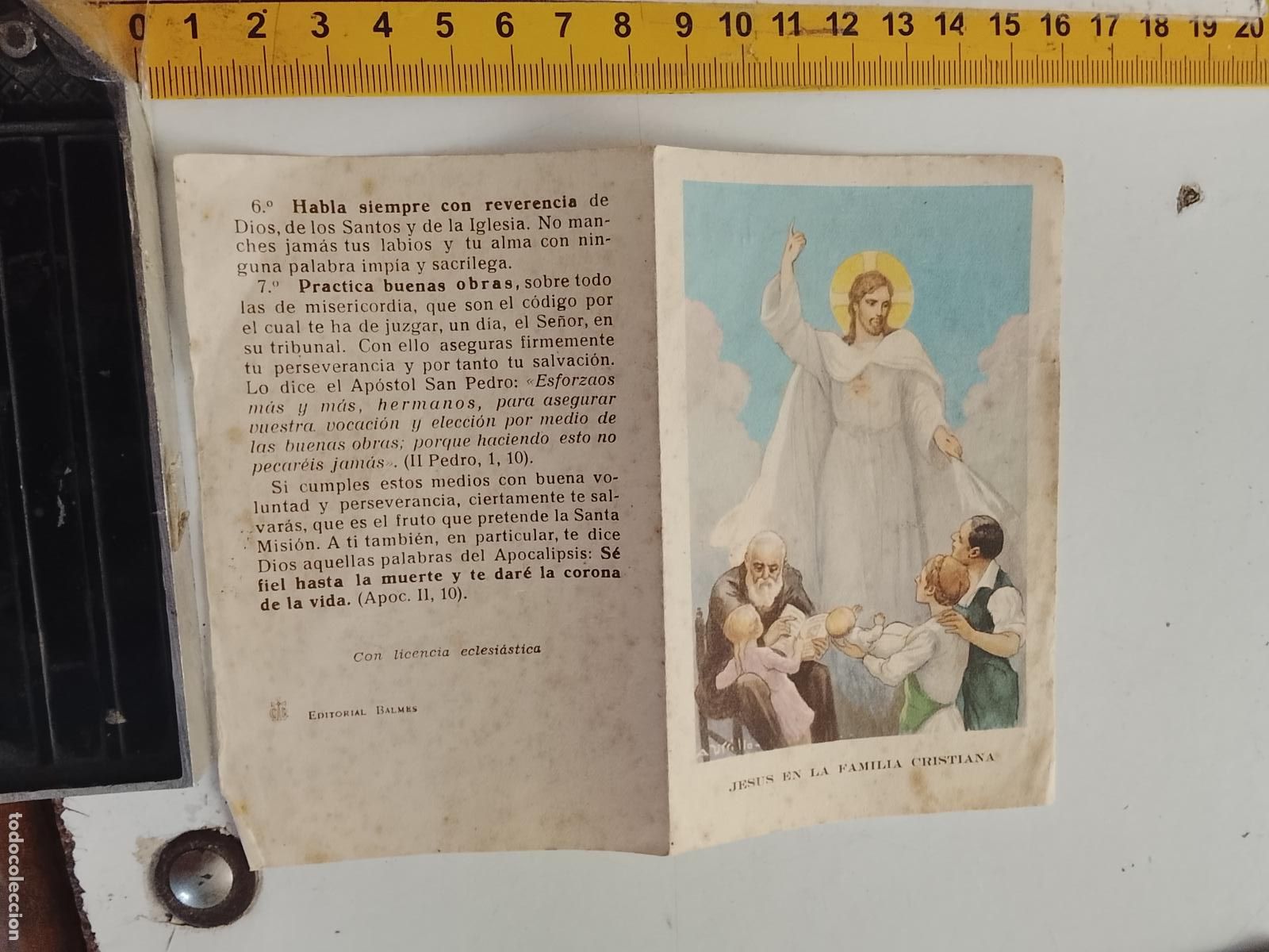 Postales: ESTAMPA RELIGIOSA 1947 RECUERDO DE LA SANTA MISION