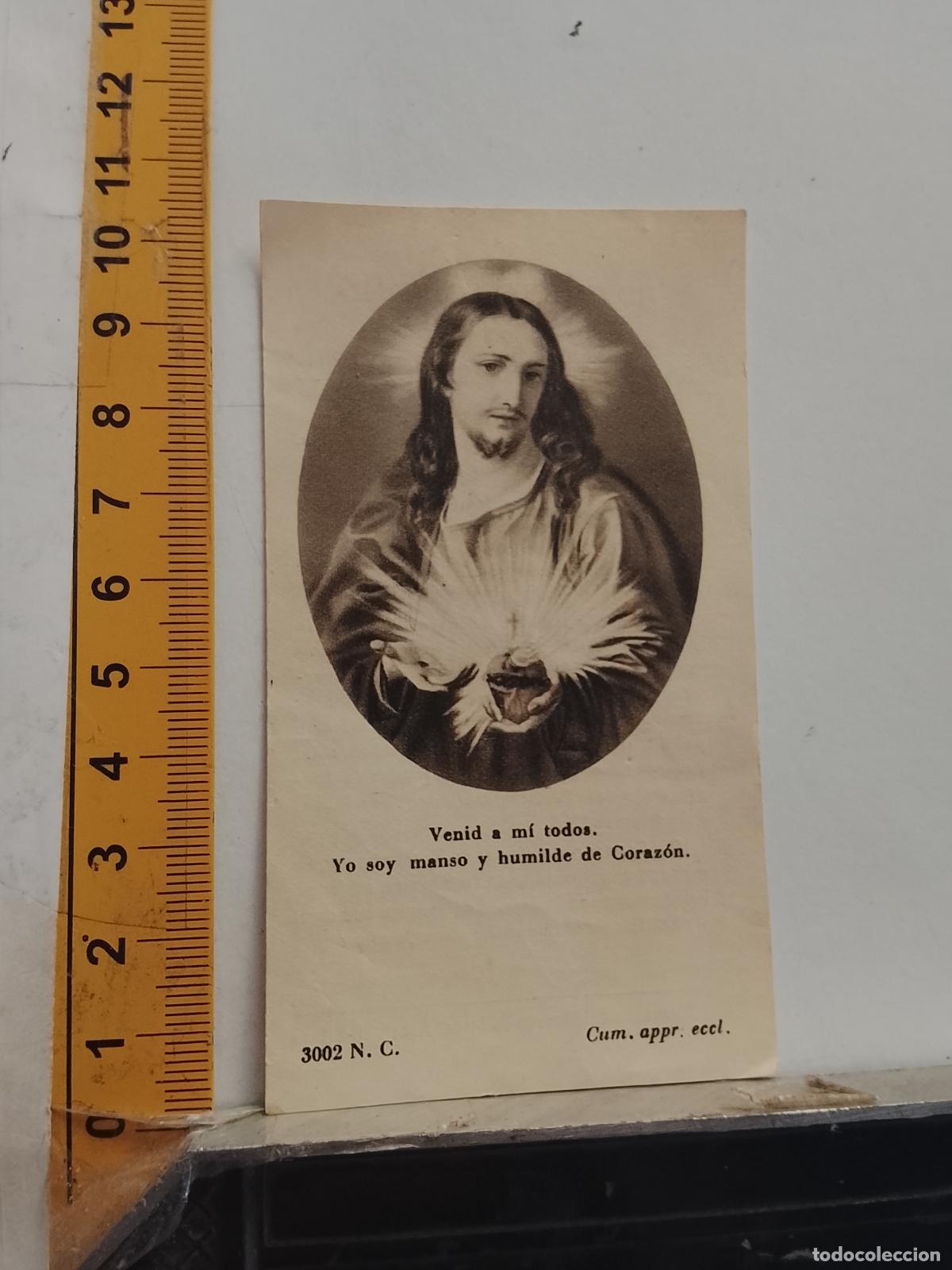 Postales: ESTAMPA RELIGIOSA NOVENA SAGRADO CORAZON DE JESUS