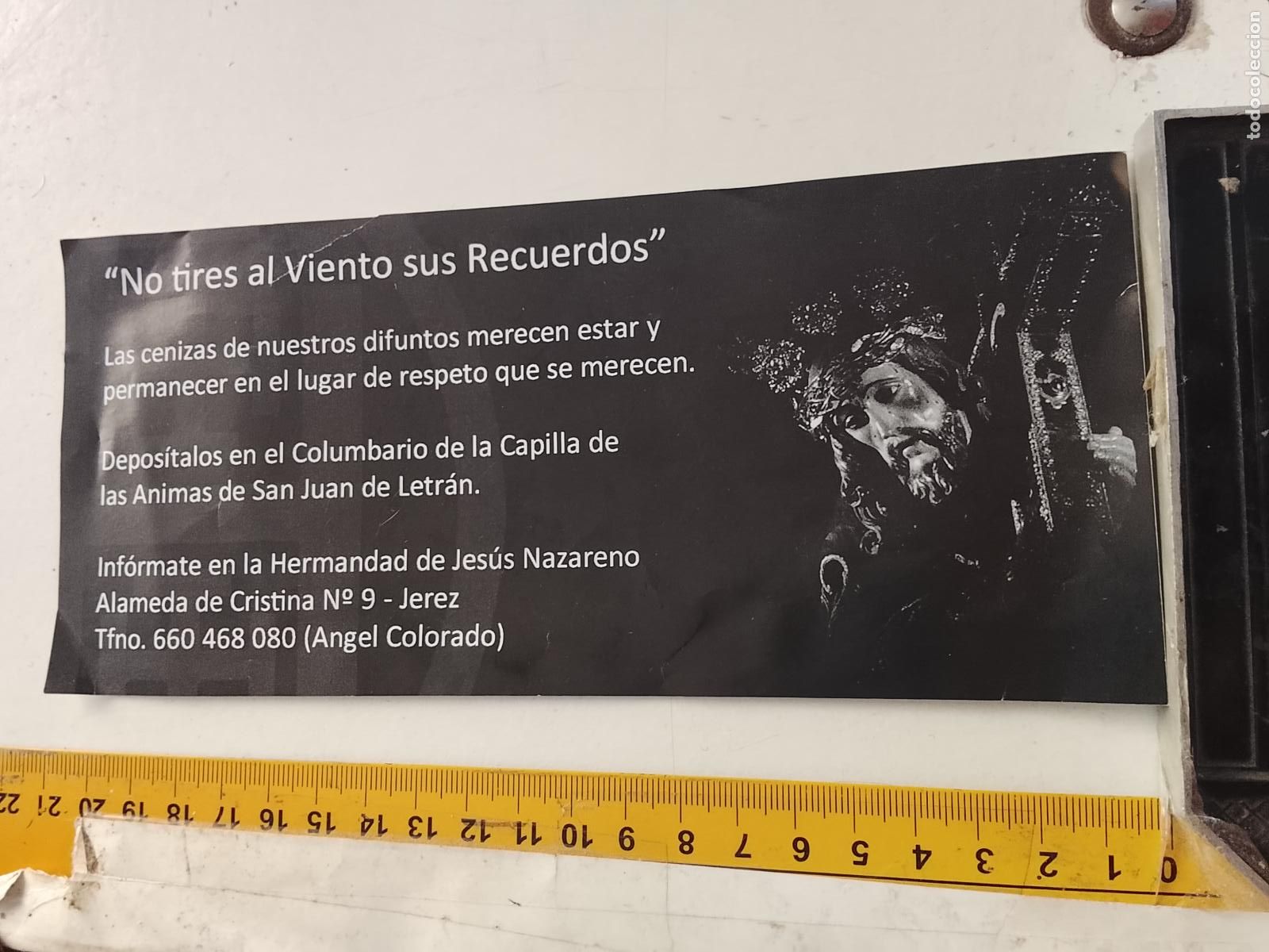 Postcards: ESTAMPA RELIGIOSA COLUMBARIO CAPILLA ANIMAS SAN JUAN LETRAN JESUS NAZARENO JEREZ