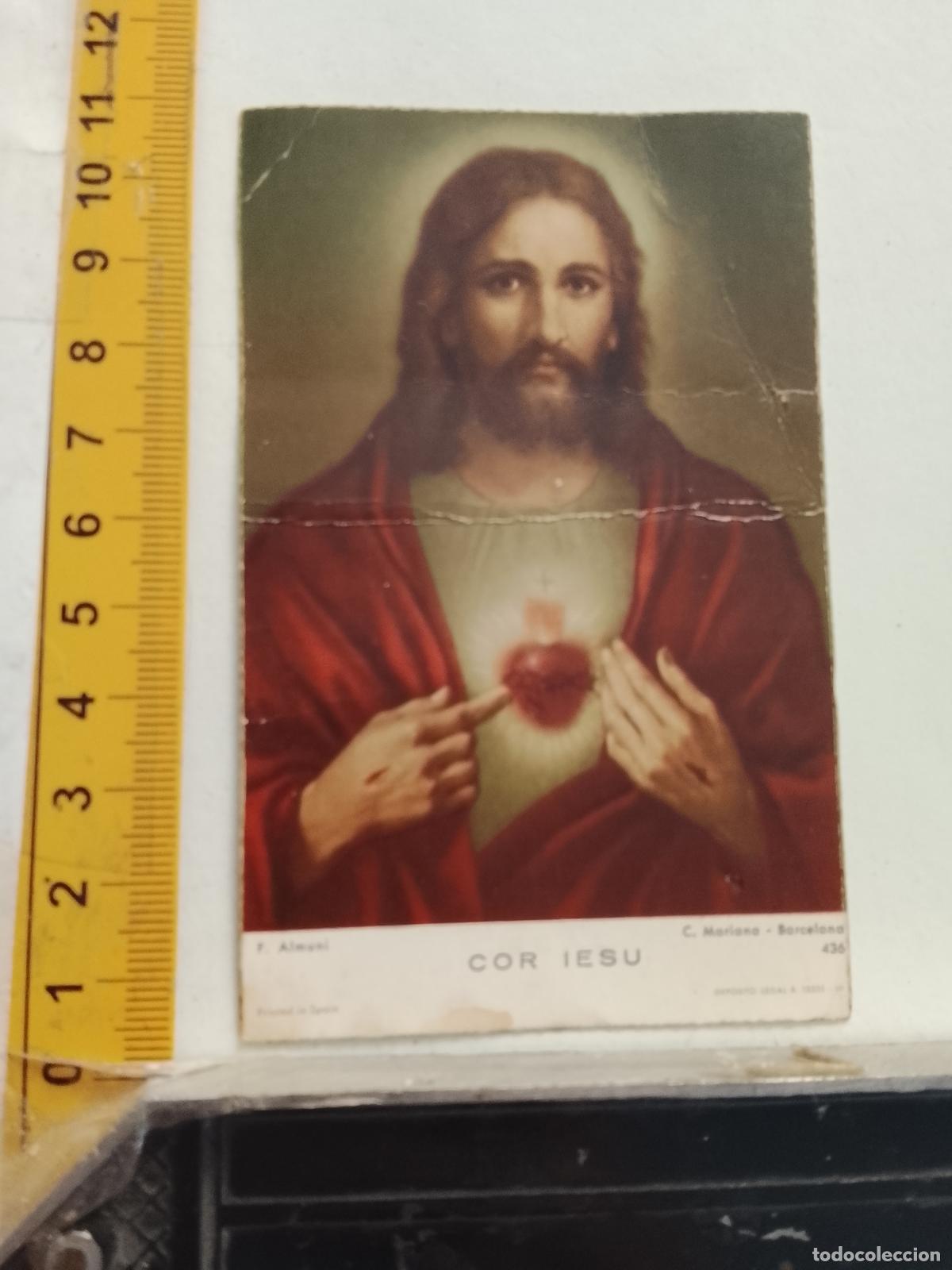 Postales: ESTAMPA RELIGIOSA TRIDUO SAGRADO CORAZON CRISTO CADIZ