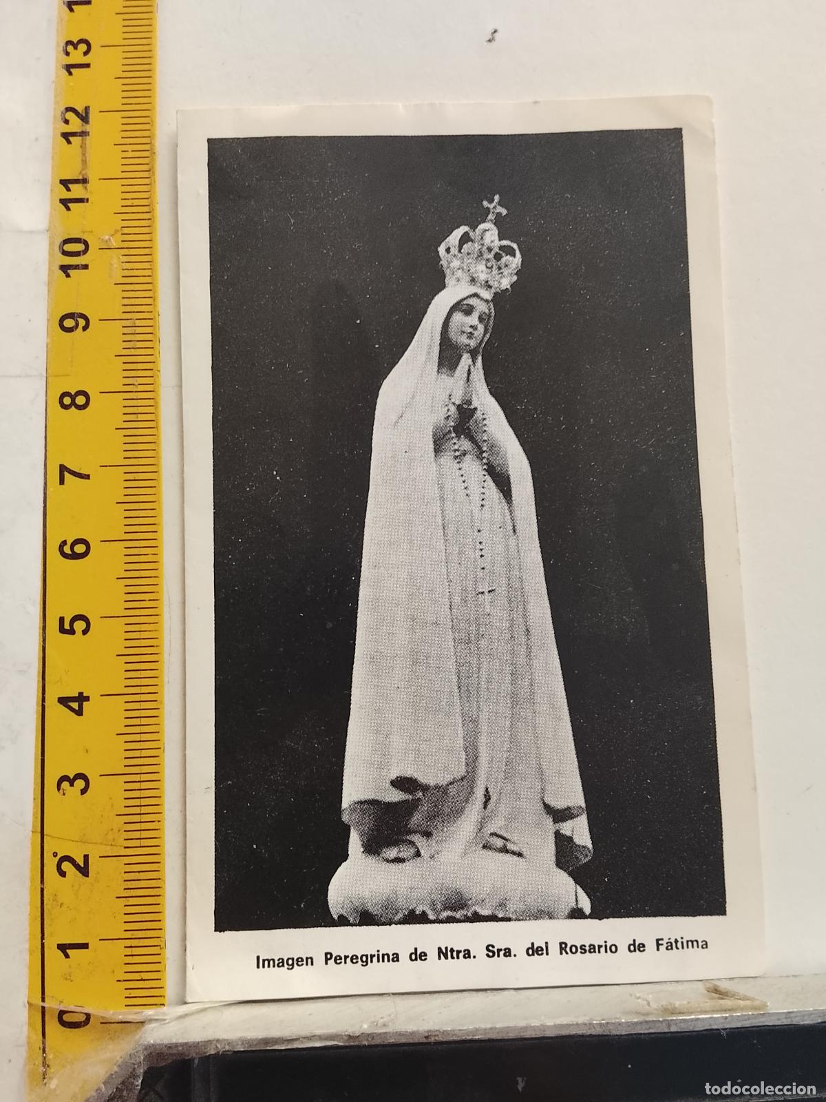 Postales: ESTAMPA RELIGIOSA VIRGEN DEL ROSARIO DE FATIMA DESPLEGABLE MISTERIOS DEL SANTO ROSARIO