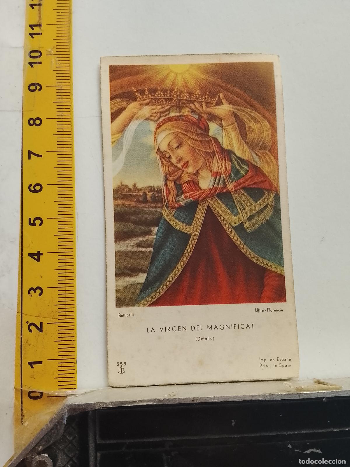 Postales: ESTAMPA RELIGIOSA SEMANA SANTA VIRGEN DE LA MAGNIFICAT A&Ntilde;OS 50