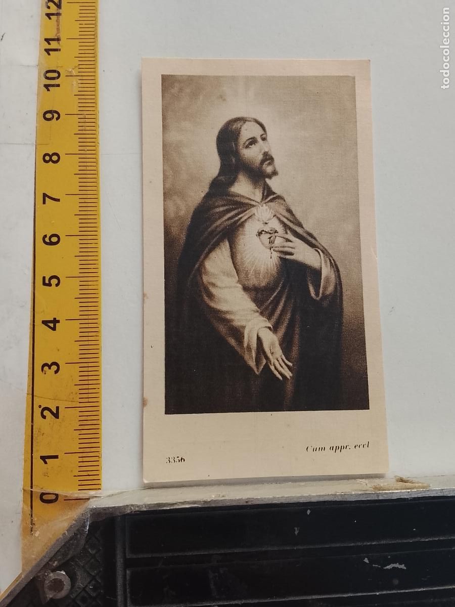 Postales: ESTAMPA RELIGIOSA CRISTO ANHELOS ANTE EL DIVINO CORAZON DE JESUS