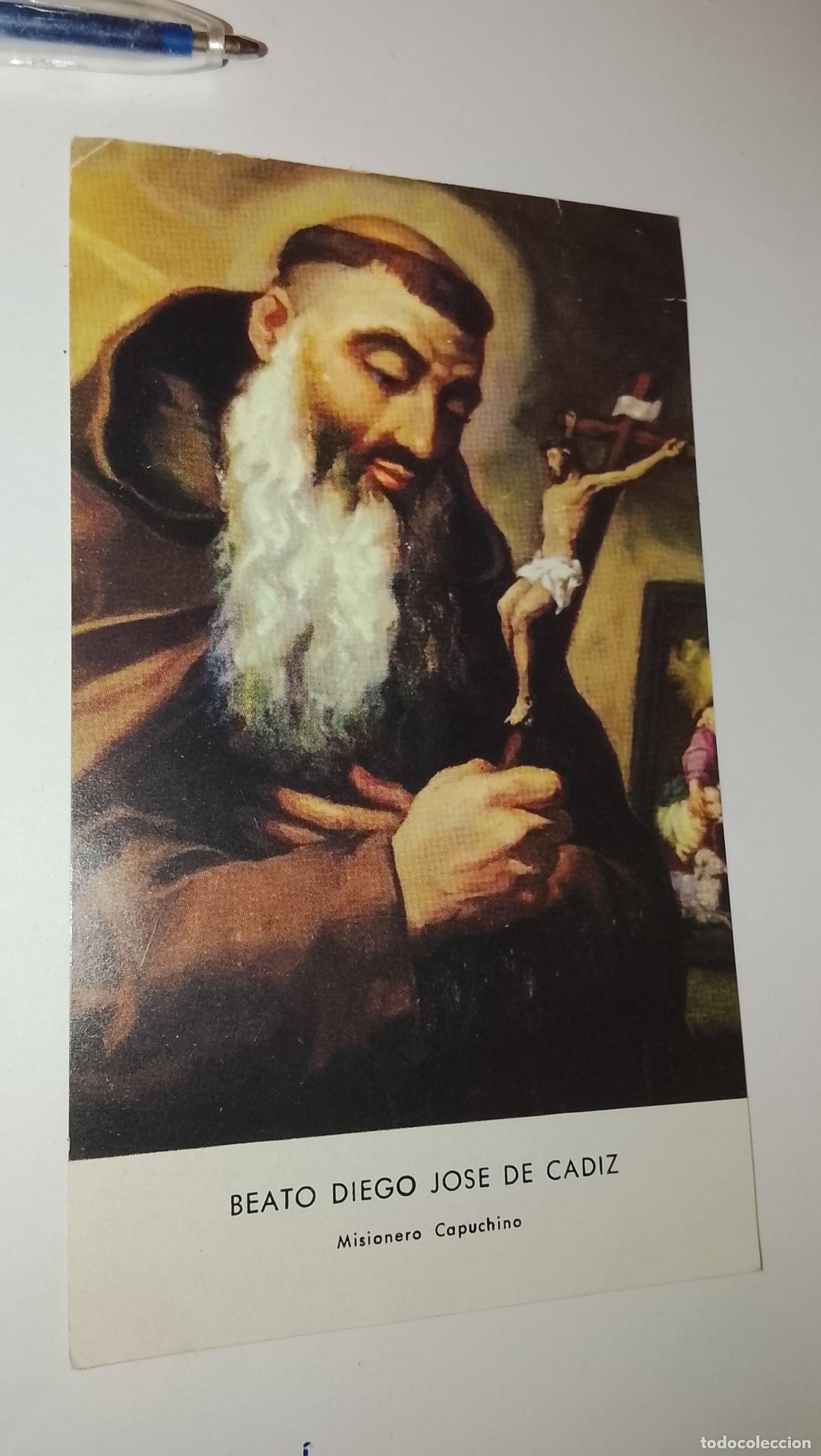 Postales: ESTAMPA RELIGIOSA SANTO BEATO FRAY DIEGO JOSE DE CADIZ MISIONERO CAPUCHINO 1974