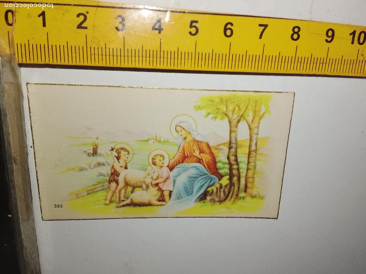 Cartoline: ESTAMPA RELIGIOSA RECUERDO PRIMERA COMUNION VEJER DE LA FRONTERA CADIZ 1954