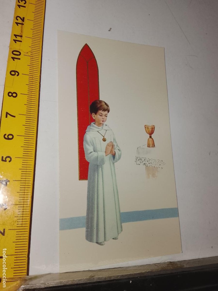 Postales: ESTAMPA RELIGIOSA RECUERDO PRIMERA COMUNION VEJER DE LA FRONTERA CADIZ 1972
