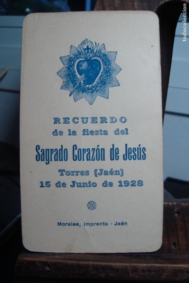 Postales: RECUERDO FIESTA SAGRADO CORAZON JESUS. TORRES JAEN 1928.