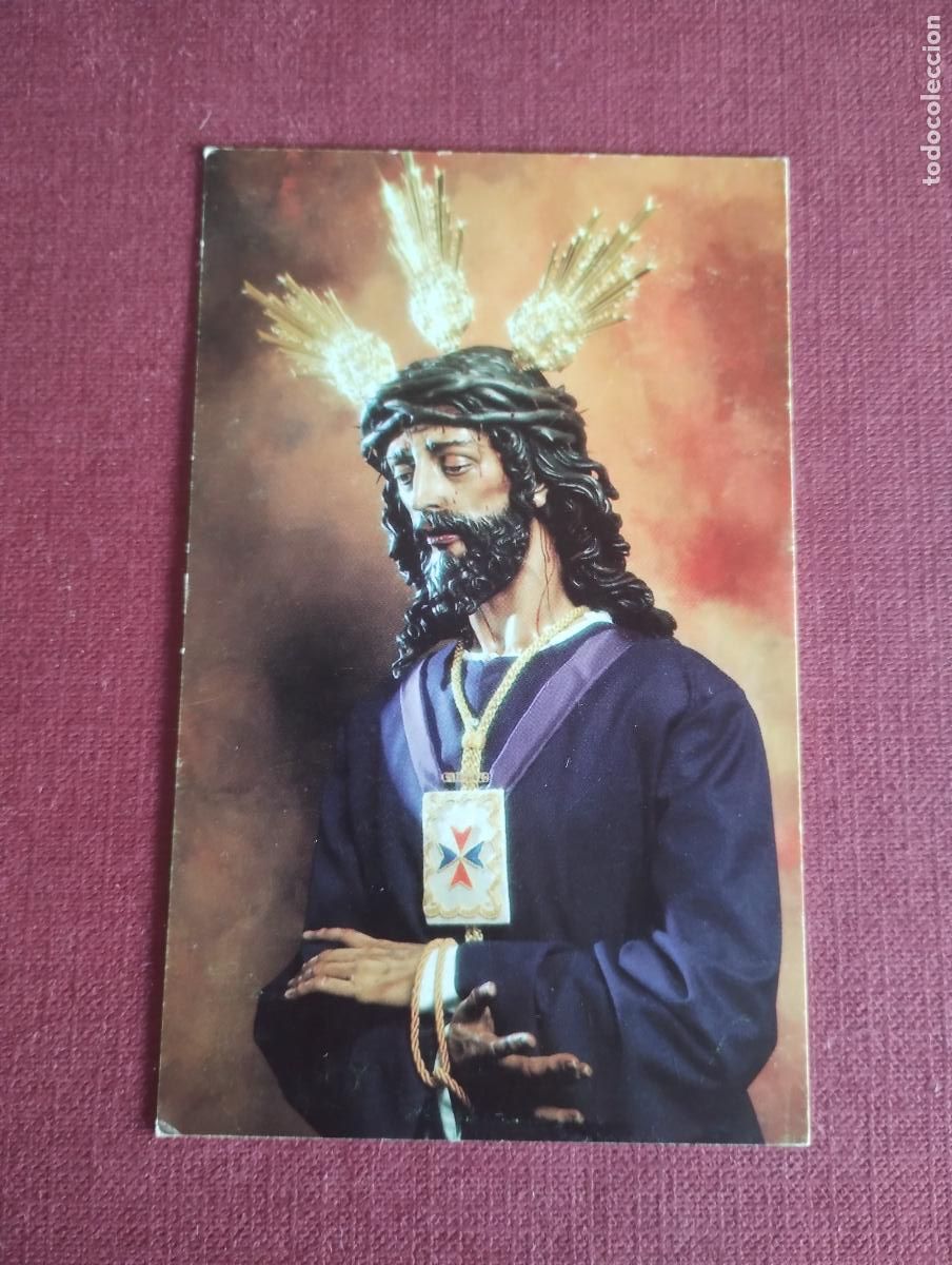 Postales: estampa cristo de Medinaceli. Catedral. Almer&iacute;a. 1997