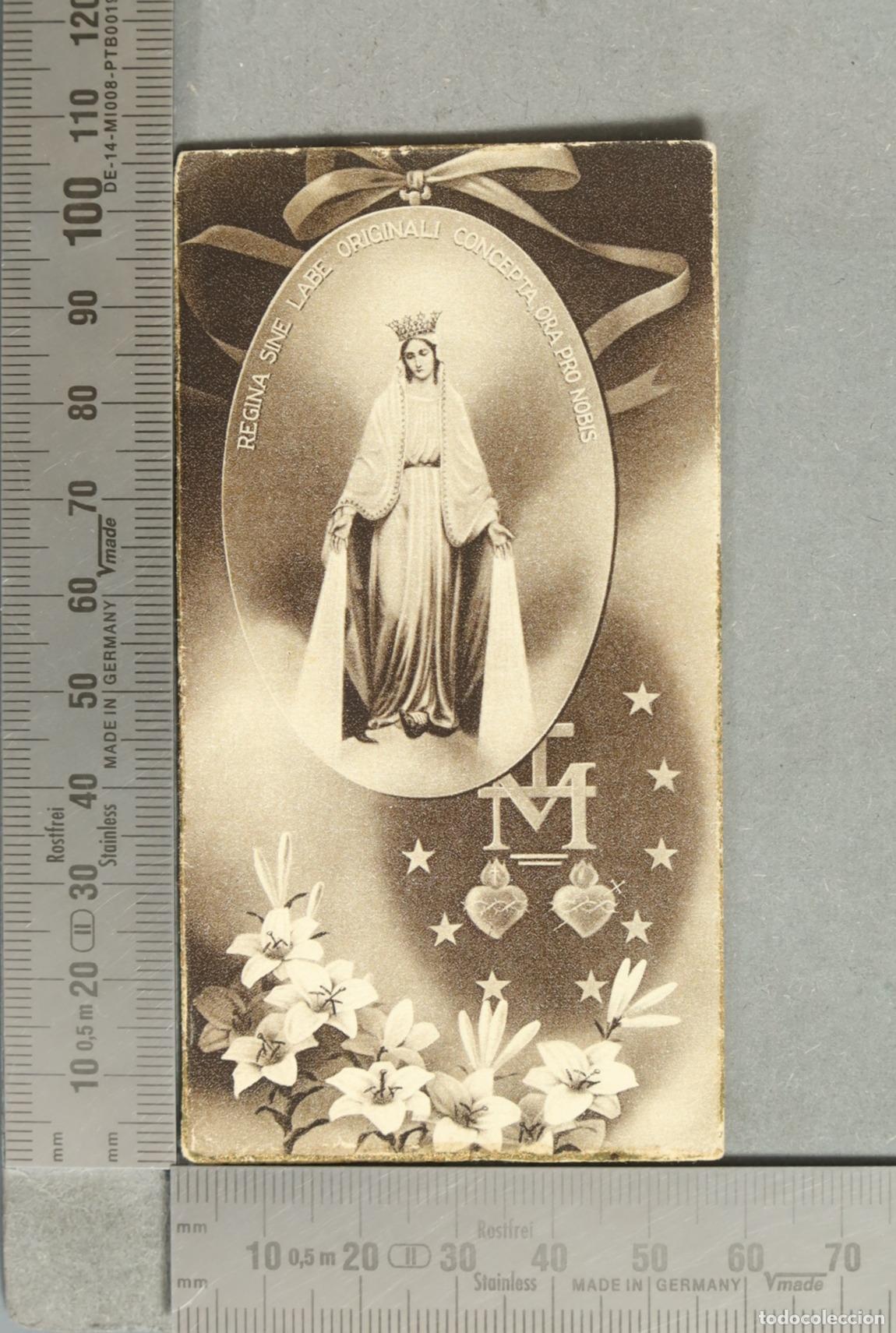 Postales: ESQUELA. Virgen de la Medalla Milagrosa - Sin Pecado Concebida