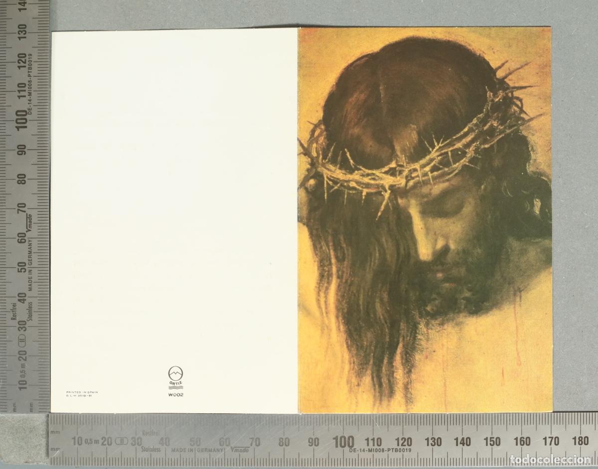 Postales: ESQUELA. Cristo crucificado - Diego Vel&aacute;zquez HOMBRE MUERTO GINEBRA