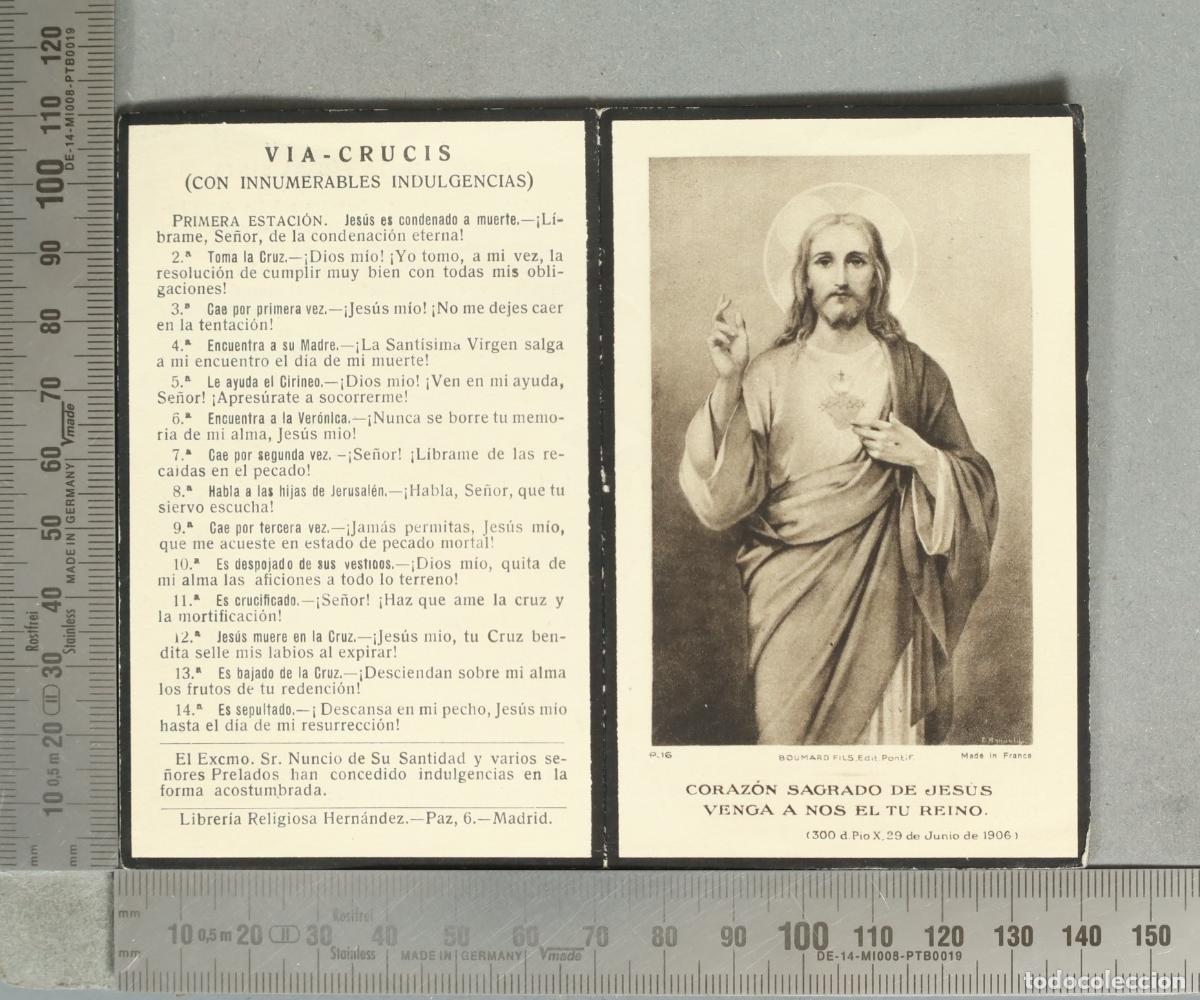Postales: ESQUELA. Coraz&oacute;n Sagrado de Jes&uacute;s - ESQUELA. MUJER. 1934 BURGOS
