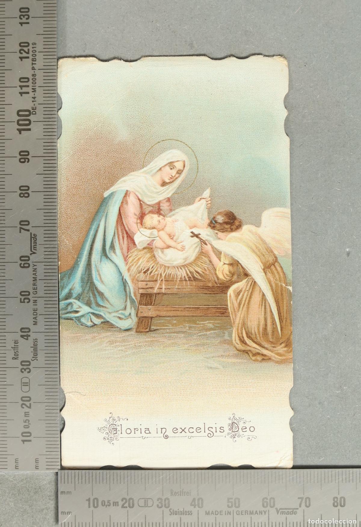 Postales: ESTAMPA. Gloria in Excelsis Deo - Virgin Mary, Angel & Baby Jesus - Nativity