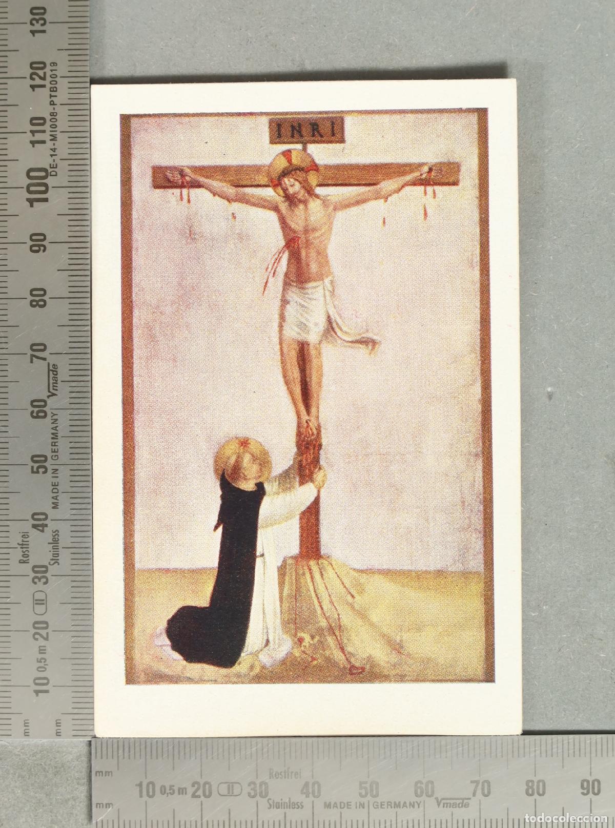 Postales: ESTAMPA. Fra Angelico - Crucifixion with St Dominic. MENSAJE A HERMANA RELIGIOJA DE FR CIPRIANO