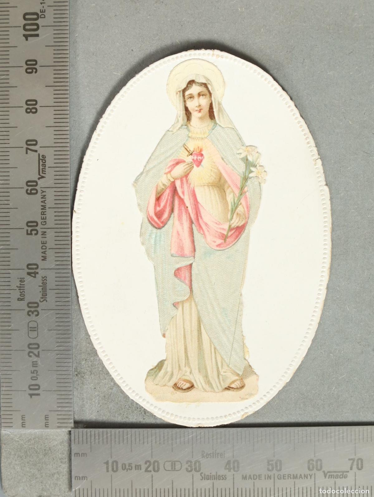 Postales: ESTAMPA. Inmaculado Coraz&oacute;n de Mar&iacute;a - Santino
