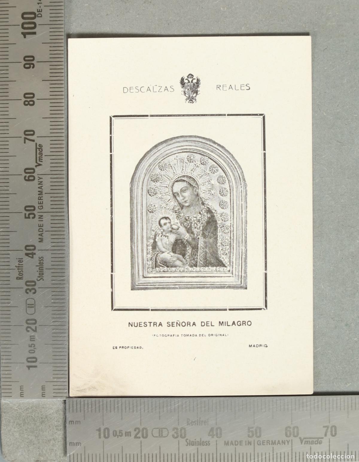Postales: ESTAMPA. Descalzas Reales - Nuestra Se&ntilde;ora del Milagro
