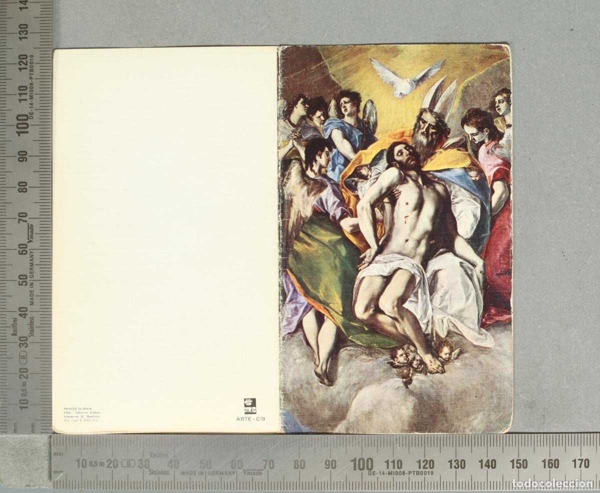 Postales: ESQUELA. La Trinidad - El Greco - Ascensi&oacute;n de Jes&uacute;s MUJER MADRID 1973