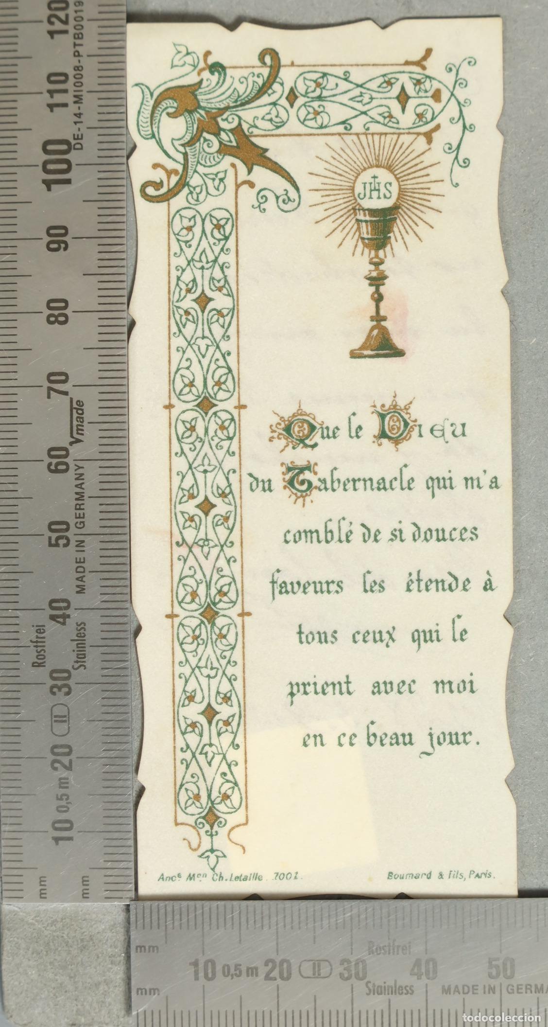 Postais: ESTAMPA. Que le Dieu du Tabernacle qui m'a combl&eacute; de si douces faveurs - Ancienne Maison Ch.