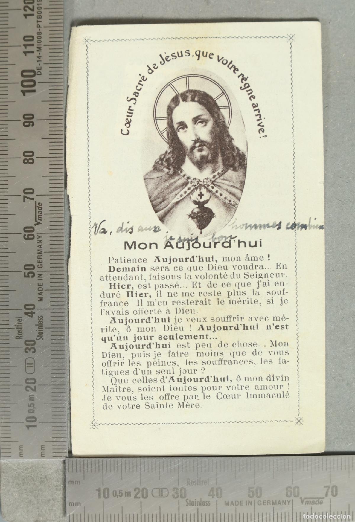 Postais: ESTAMPA. Mon Aujourd'hui - Coeur Sacr&eacute; de J&eacute;sus