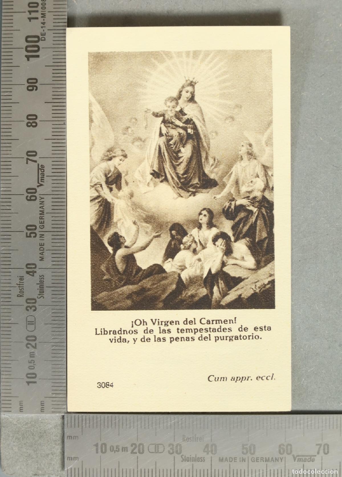 Postcards: ESTAMPA. Virgen del Carmen - Oh Virgen del Carmen Libradnos de las tempestades de esta vida y de las