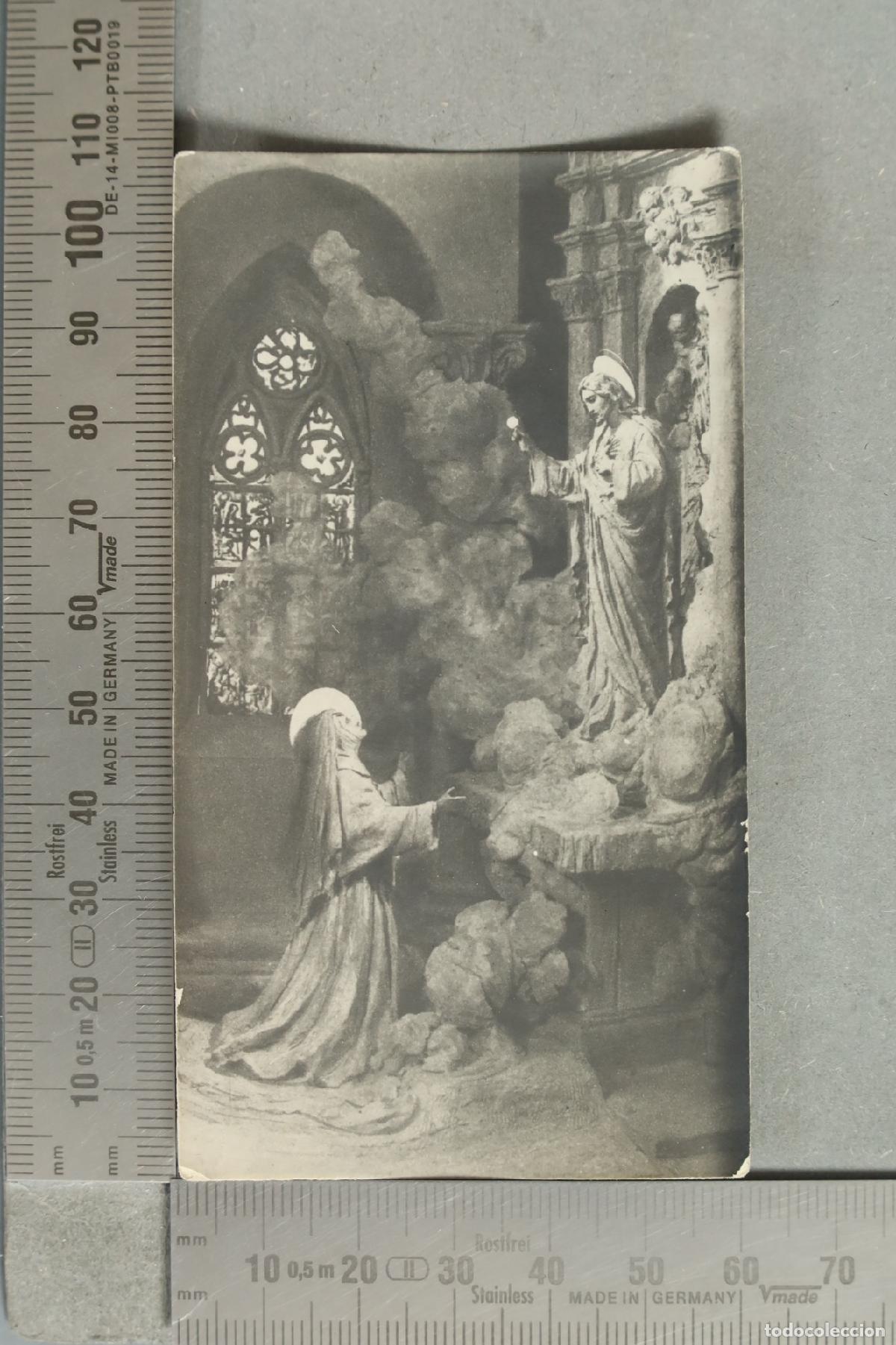 Postales: ESTAMPA. Aparici&oacute;n del Sagrado Coraz&oacute;n de Jes&uacute;s a Santa Margarita Mar&iacute;a Alacoque