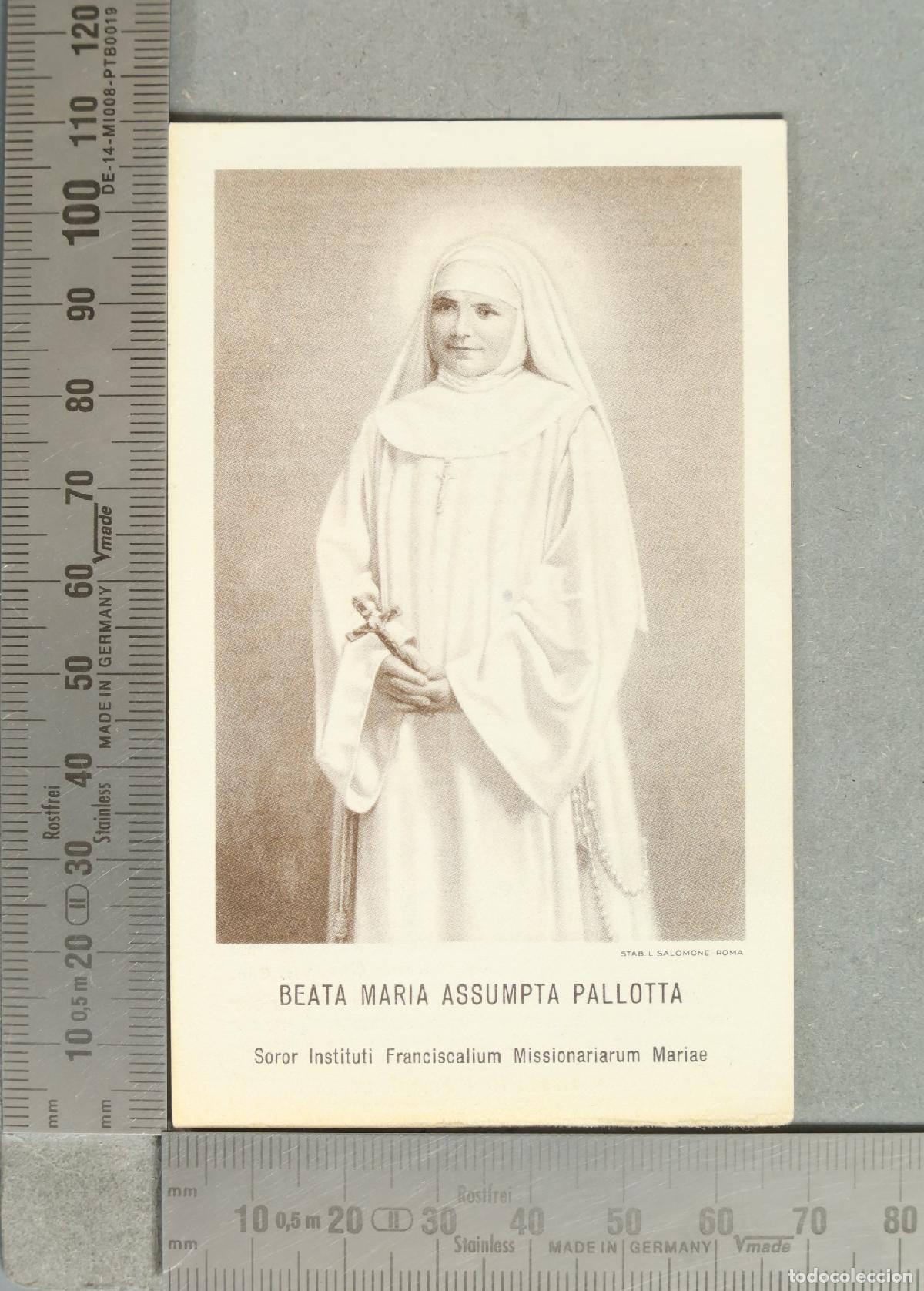 Postales: ESTAMPA. Beata Maria Assunta Pallotta - Soror Instituti Franciscalium Missionariarum Mariae