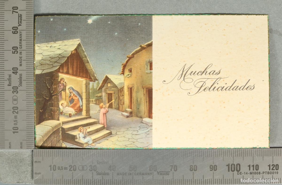 Postales: ESTAMPA. Muchas Felicidades - Felicitaci&oacute;n navide&ntilde;a con el Portal de Bel&eacute;n y &aacute;ngeles