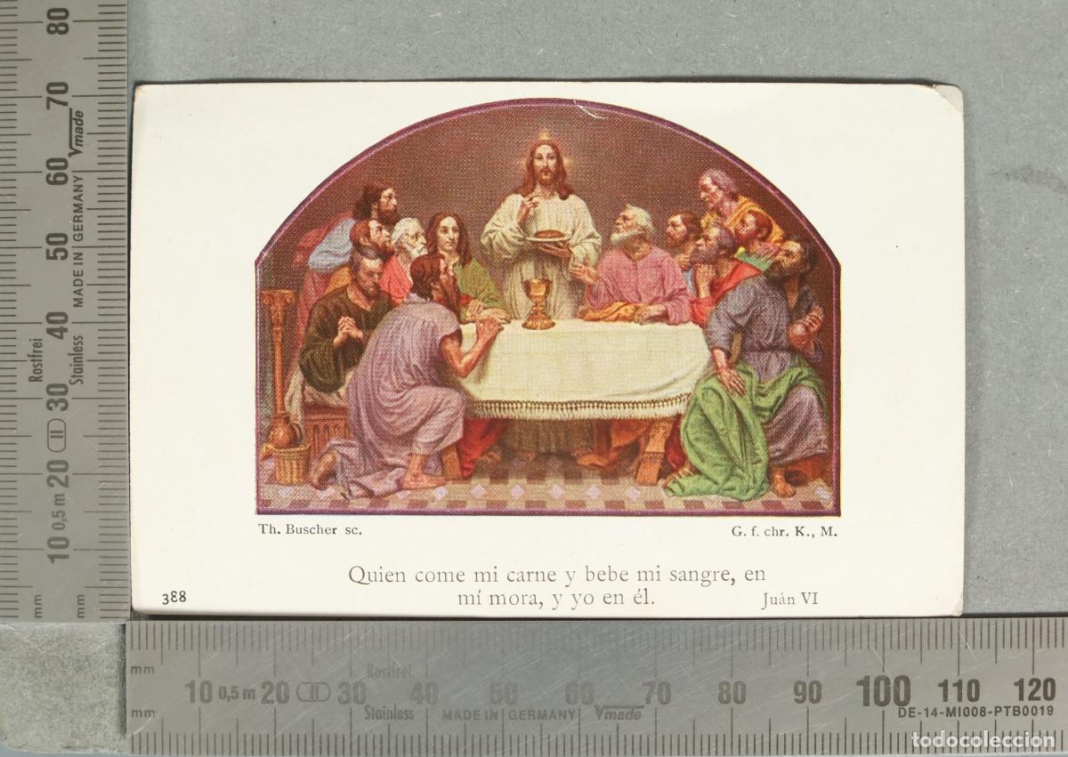 Postales: ESTAMPA. La &Uacute;ltima Cena - Th. Buscher - G. f. chr. K., M.