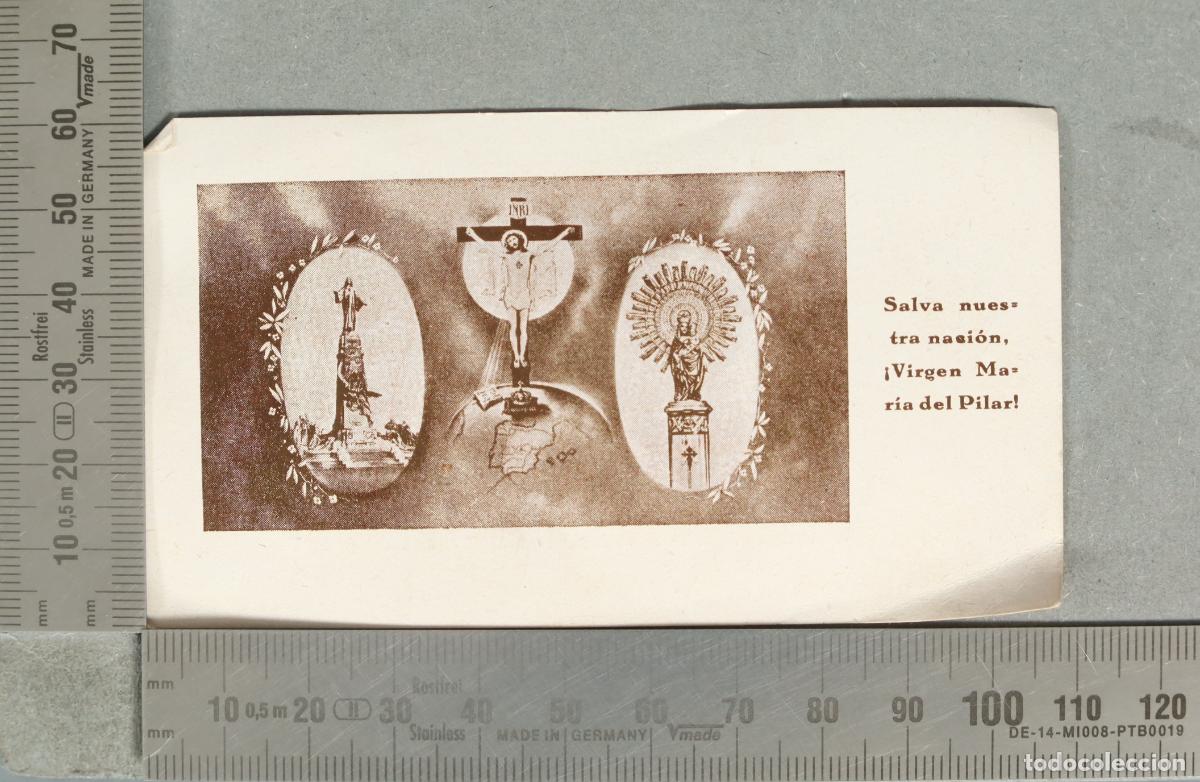 Postales: ESTAMPA. Salva nuestra naci&oacute;n, &iexcl;Virgen Mar&iacute;a del Pilar! - Guerra Civil Espa&ntilde;ola