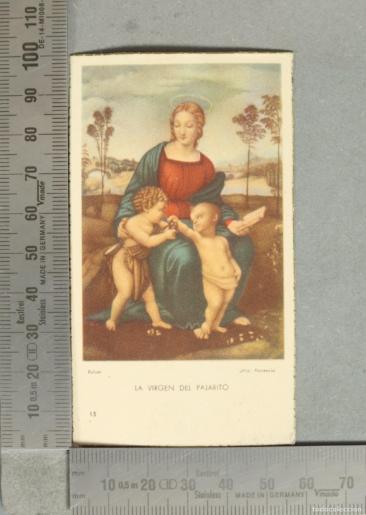 Postales: ESTAMPA. La Virgen del pajarito - Rafael