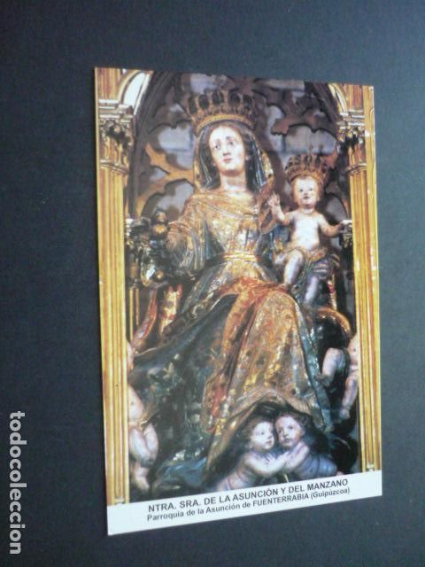 Postcards: FUENTERRABIA GUIPUZCOA NUESTRA SE&Ntilde;ORA DE LA ASUNCION Y DEL MANZANO POSTAL